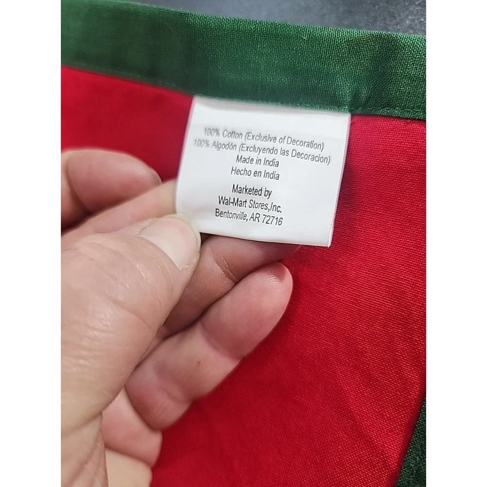 Set of 10 Christmas‎ green Red Placemat with red poinsettias 14